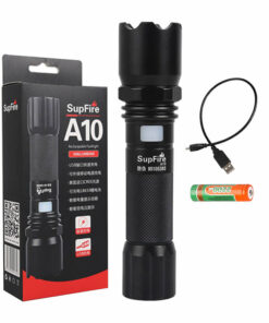Superfire A10 lukturītis, 550 lm, USB, 100-200 m, 5 režīmi