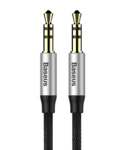 Baseus Yiven Audio Cable Cable 3.5 male Audio M30 1.5M Silver+ Black