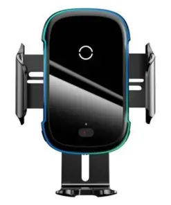 Baseus Light Elektriskais Auto Turētājs ar Qi induktīvo lādētāju (Melns)