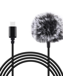 Jack Puluz tie microphone with clip PU425 1.5m USB-C