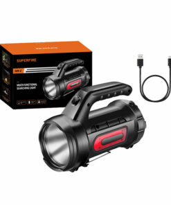 Superfire M9-E searchlight - 900 lm, 473 m, 6000 mAh, 5h operation, powerbank