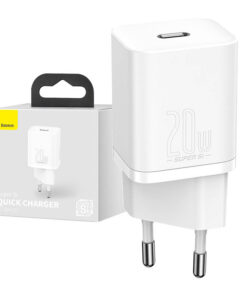 Baseus Super Si Ātrais Lādētājs 1C 20W (balts)