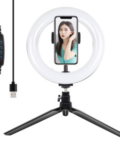 Tripod Mount Puluz with 20cm LED Ring Vlogging PKT3073B