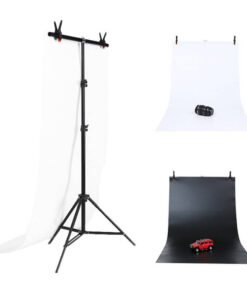 Photo studio background support Puluz 70x200cm + Backdrops 2 pcs DCA0976