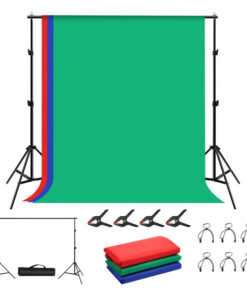 Photo studio background support Puluz 2x2m + Backdrops 3 pcs PKT5204