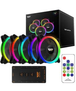 Datora ventilatora komplekts ARGB Darkflash DR12 Pro 5in1 120x120 (melns)