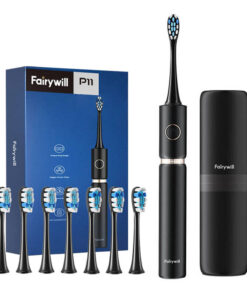 Sonic toothbrush with head set and case FairyWill FW-P11 (Black)