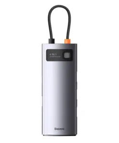 Rumbas 4in1 Baseus metāla spīduma sērija, USB-C līdz 4x USB 3.0