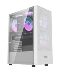 Darkflash A290 datora korpuss (balts) + 3 RGB ventilatori