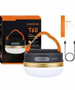 Kempings lampa Superfire T60, 2,5W, 1000mAh