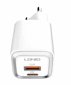 Sienas lādētājs LDNIO A2318M USB, USB-C + USB-C - Lightning Cable