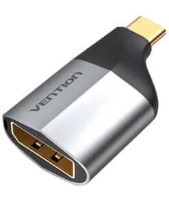 Adapteris USB-C vīriešu un DisplayPort sieviešu Vention TCCH0 4K 60Hz (melns)