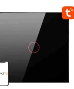 Smart Light Switch WiFi Avatto TS02-EU-B1 1 Way TUYA (black)