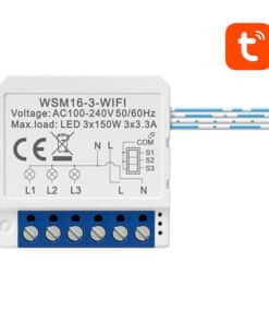 Viedā slēdža modulis WiFi Avatto WSM16-W3 TUYA