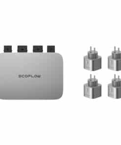 Zestaw EcoFlow mikroiwerter PowerStream + viedais spraudnis (8 sztuk)