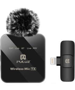 Wireless Lavalier Microphone PULUZ PU647B (lightning)