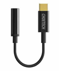 Adapteris Choetech AUX003 USB-C līdz 3.5mm Audio Jack Adapter (melns)