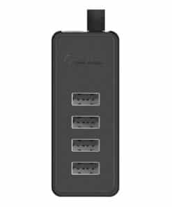 Orico W5P-100 USB līdz 4x USB 2.0 centrmezgla adapteris (melns)