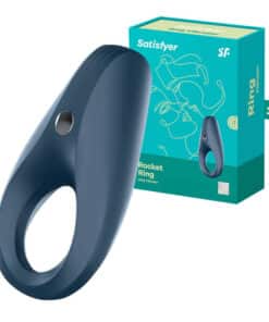 Vibrējošais gredzens Satisfyer Rocket Ring (tumši zils)