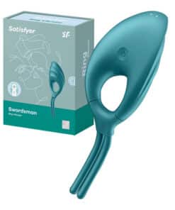Vibrating ring Satisfyer Swordsman (green)