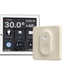 Shelly Wall Display WiFi/BLU (White) + BLU H&T (Ivory) Set