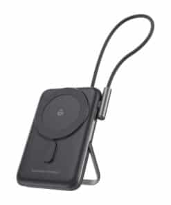 Choetech B735 magnētiskā powerbank 10000mAh 20W PD + USB-C kabelis (melns)