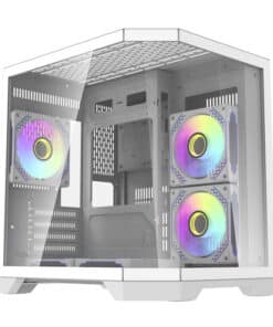 Darflash FT350 computer case + 5 aRGB fans (white)