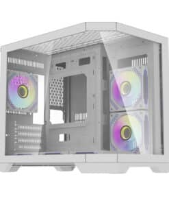 Darflash FT418 computer case + 6 aRGB fans (white)