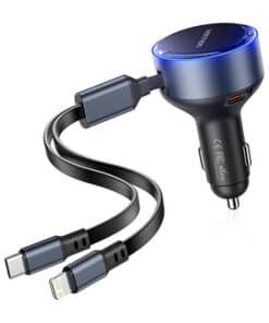 Vention FFOB0 USB-C car charger + USB-C/Lightning 30W cable