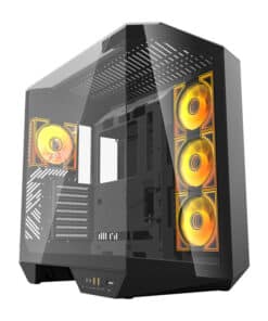 Darkflash DY470 computer case (black) + 4 fans