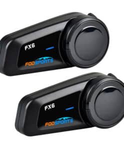 Fodsports FX6 motorcycle intercom two-pack (black)