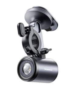 Baseus PrimeTrip 2-in-1 bike mount, phone holder + flashlight (black)