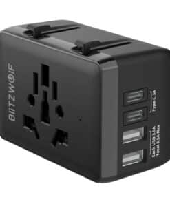Blitzwolf BW-TA1 4-in-1 Travel Adapter 2xUSB + C + PD 20W
