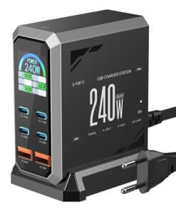 Blitzwolf BW-S31 2xUSB-A, 4xUSB-C, PD, 240W tīkla lādētājs.