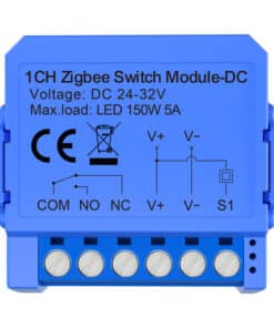 Avatto ZWSM16-DC32V-1 1-kanālu ZigBee slēdža modulis ar kontaktu bez potenciāla