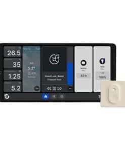 Dual vadības panelis Shelly sienas displejs X2 WiFi/BLU (sudrabs) + BLU H&T