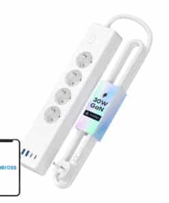 Meross MSP844(EU) smart fast charging power strip, 4 outlets + 2x USB-A + 2x USB-C (Matter)