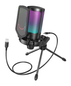 Fifine A6V condenser gaming microphone (black)