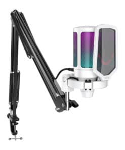 Fifine A6TW tripod gaming microphone (white)