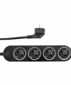 Smart 12A Shelly Power Strip 4 Gen4 Zigbee/Matter melns