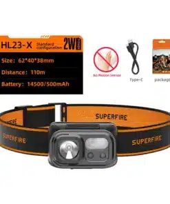 Superfire HL23-X headlamp flashlight