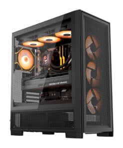DarkFlash AIRNOVA computer case (black) + 3 fans