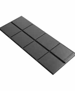 Urevo fitness equipment mat, 160 cm x 65 cm (black)