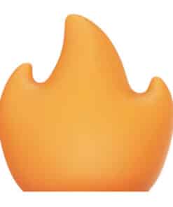 Flame lampshade for the Flextail Tiny Pump 2X lamp (orange)