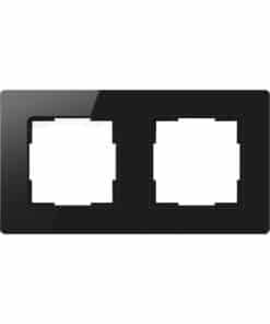Avatto 2 Socket TS20 light switch frame (black)