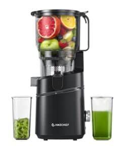 AMZCHEF SJ-036CBK Slow Juicer (Black)