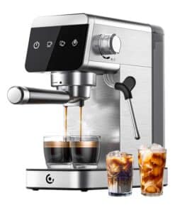 AMZCHEF CE-AZ-EM1501-SV Piston Coffee Maker (Silver)