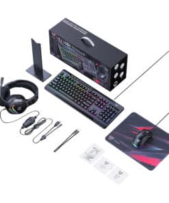 Onikuma TZ5008 5-in-1 Gaming Set: Keyboard + Mouse + Headset + Mouse Pad + Stand