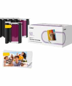 Liene 2x3" Photo Paper, 50 sheets + 5 ink cartridges
